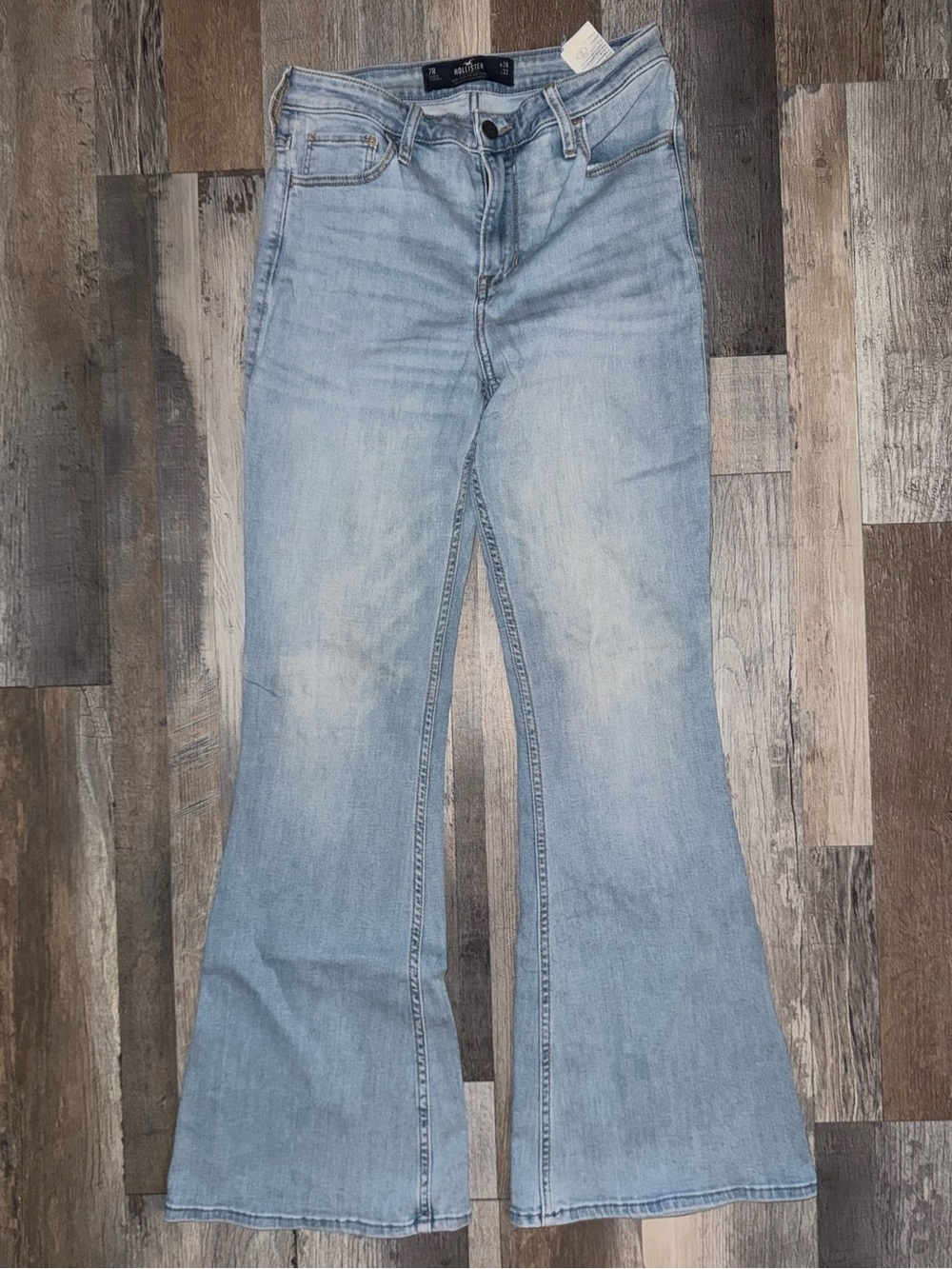 Hollister Light Blue Flare Jeans for Women